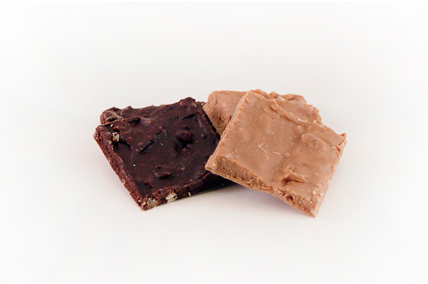 Nougat blaadjes