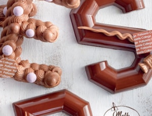 Chocoladeletter wit blok