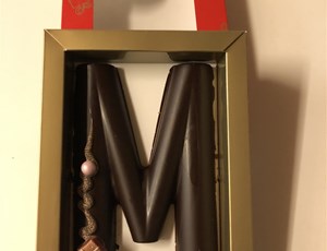 Chocoladeletter puur blok